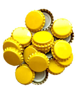 Крон-пробка желтая 26 мм. (100 шт)